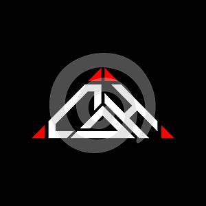 CDH letter logo creative design with vector graphic,