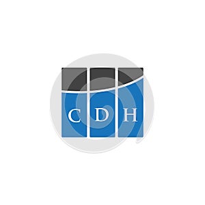 CDH letter logo design on BLACK background. CDH creative initials letter logo concept. CDH letter design.CDH letter logo design on