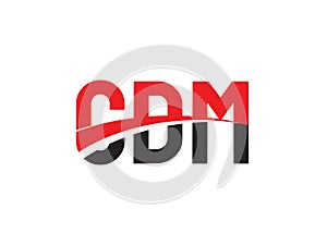 CDM Letter Initial Logo Design Vector Illustration