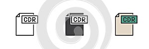 CDR file different style icon set