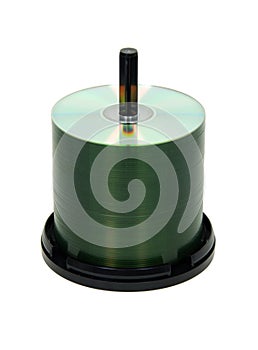 CDs on a spindle