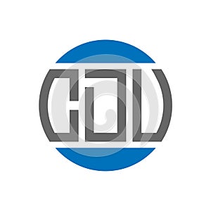 CDU letter logo design on white background. CDU creative initials circle logo concept. CDU letter design