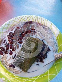 Ce hun tiau is one of the most popular dessert in Pontianak city photo