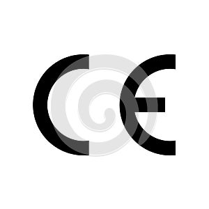 CE mark symbol. European Conformity certification. photo
