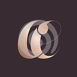 CE monogram logo lowercase calligraphic signature icon.