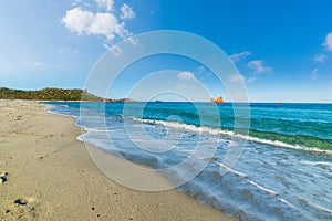 Cea beach under a blue sky