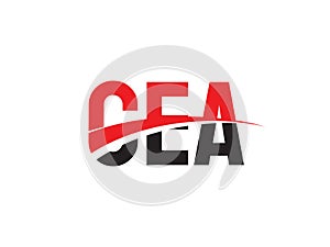 CEA Letter Initial Logo Design Vector Illustration