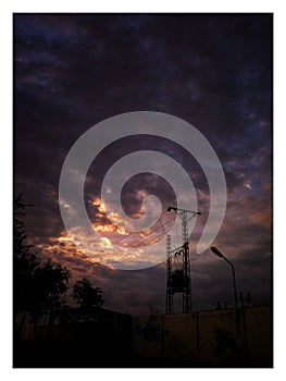 Cead sunset beautiful click on mobile  photography