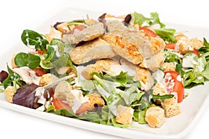 Ceasar salad on a plate
