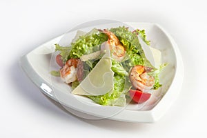 Ceasar salad on a plate