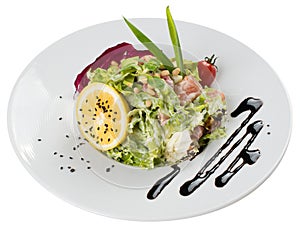 Ceasar salad on a plate#2