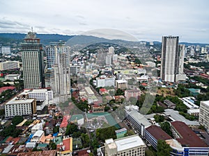 Cebu City Cityscape with Skyscraper and Local Architecture. Province of the Philippines located in the Central Visayas