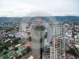 Cebu City Cityscape with Skyscraper and Local Architecture. Province of the Philippines located in the Central Visayas
