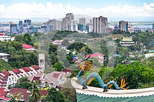 Cebu city view from Taoist temple in cebu city