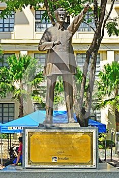 Sergio Osmena statue in Cebu, Philippines