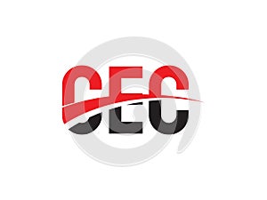 CEC Letter Initial Logo Design Vector Illustration