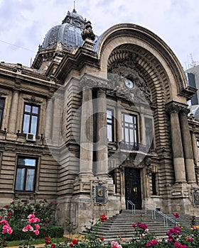 The CEC Palace(Casa de Economii si Consemnatiuni), eclectic style, Calea Victoriei, Bucharest, Romania