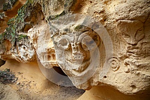 Cecina Etruscan tombs dug into the Bibbona tuff toscany photo