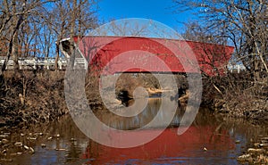 Cedar creek covered bridge, iowa