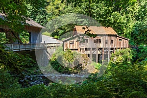 Cedar Creek Grist Mill and covered bridge