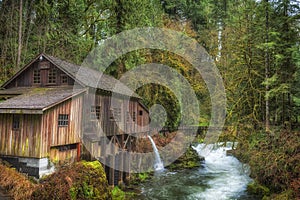 Cedar Creek Grist Mill in Washington State photo
