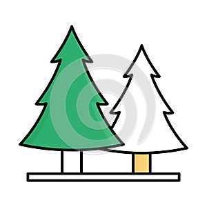 Cedar fill inside vector icon which can easily modify or edit