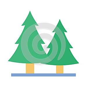 Cedar flat inside vector icon which can easily modify or edit