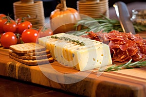 cedar plank grilling with provolone cheese and spices