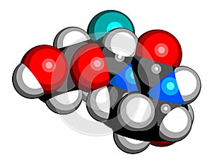Cedazuridine drug molecule. 3D rendering.