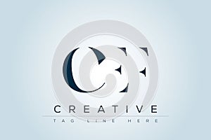 CEF abstract letter logo