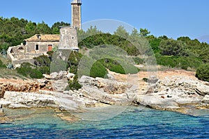 Cefalonia rocky shore