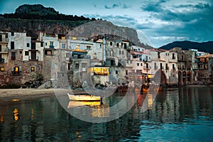 Cefalu at dusk