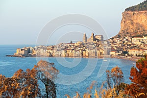 Cefalu, old harbor town on the island of Sicily