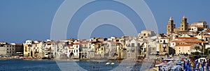 Cefalu panorama beach - sicily