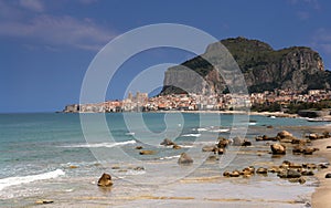 Cefalu village from sicily