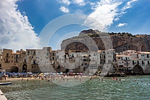 CefalÃÂ¹ - Italy. people at beach