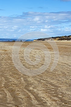 Cefn Sands beach at Pembrey Country Park in Carmarthenshire South Wales UK