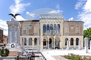 Ceggia, San Dona di Piave, Venice - municipality of Ceggia. Italian city Hall. City hall in Ceggia near Venice in Italy - Immagine photo