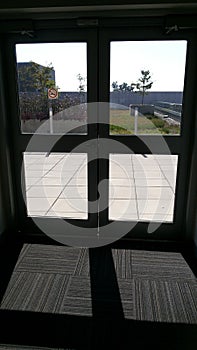 The CEI rooftop gardengreen roof view from inside photo