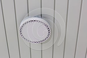 Ceiling access point wifi. wireless router for network,hang on the ceiling. world wide network technology.