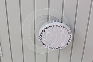 Ceiling access point wifi. wireless router for network,hang on the ceiling. world wide network technology.