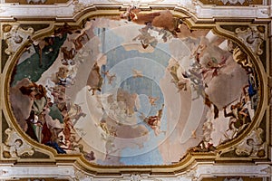 Tiepolo ceiling ball room Villa Pisani, Stra, Veneto, Italy photo
