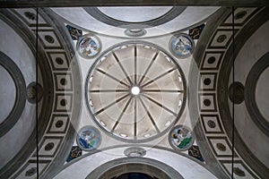 Ceiling of the Basilica di Santa Croce in Florence