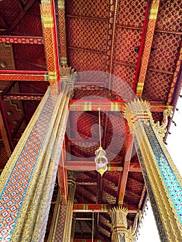 Ceiling of a buddhist temple in Thailand