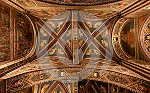 Ceiling Cappella dei Signori, Siena, Tuscany, Toscana, Italy, Italia