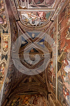 Ceiling Cappella dei Signori, Siena, Tuscany, Toscana, Italy, Italia