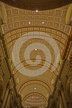 Ceiling of the CathÃ©drale Marie-Reine-du-Monde