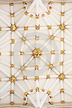 Ceiling of the central tower at York minster (cathedral)