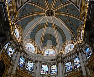 Ceiling of the chancel of the Cathedral of Granada photo
