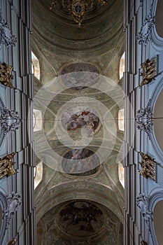 Ceiling of church of Mariahilf